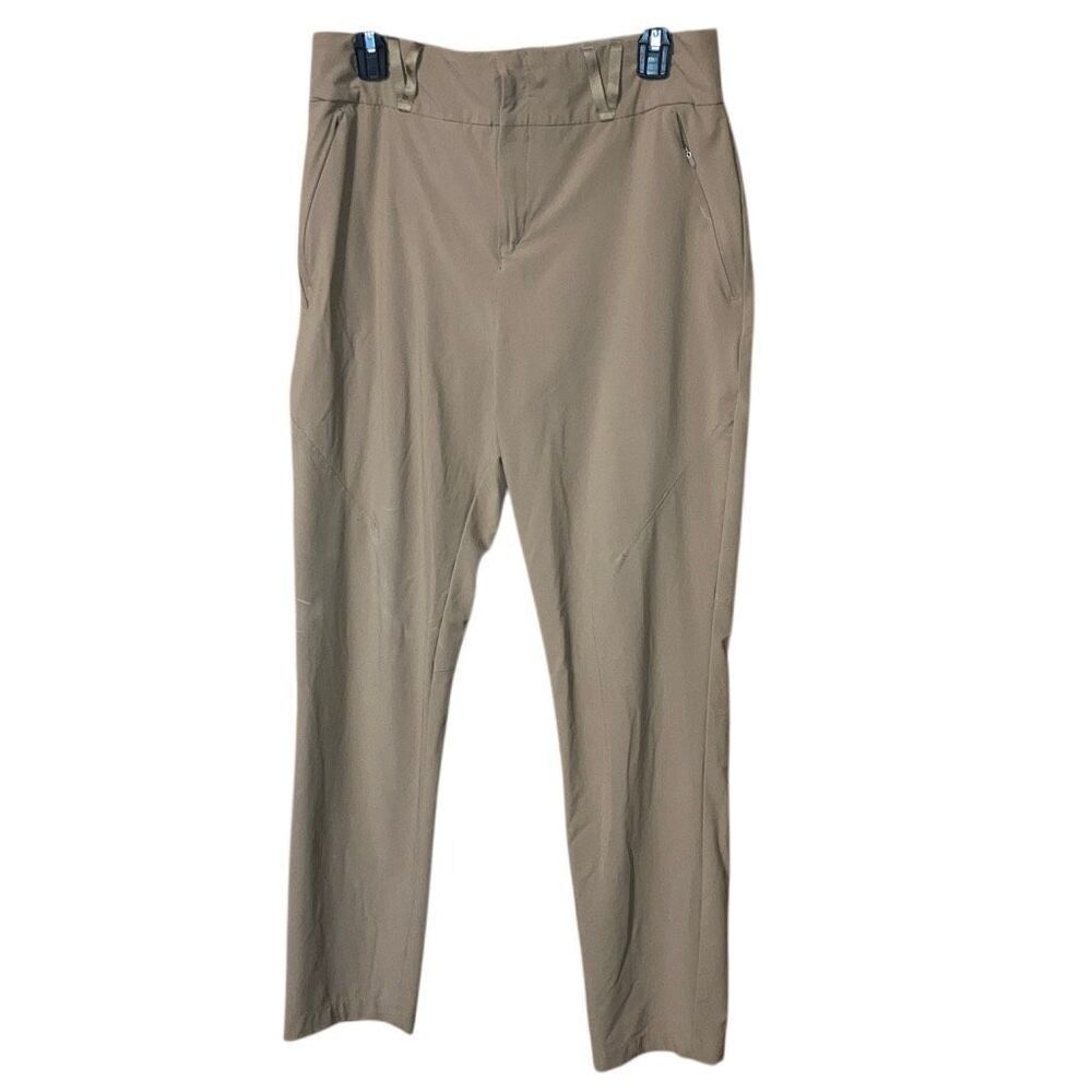 INDYEVA Pants Matkailu HV II Lightweight Hi-rise Tan Beige Pockets Women Size M